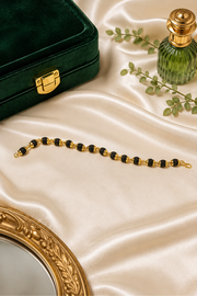 Maha Rudraksha Gold-Tone Bracelet